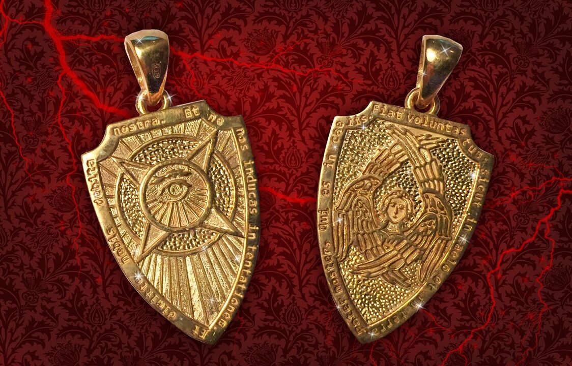 Amuleto escudo para la riqueza y la suerte. 